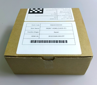 I1600E1 printhead-Packaging box display