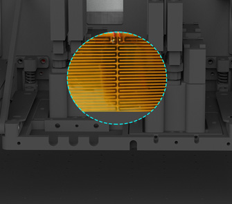 Nozzle bottom plate heating device